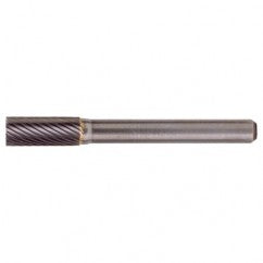 SB-43 Standard Cut Solid Carbide Bur-Cylindrical with End Cut - USA Tool & Supply