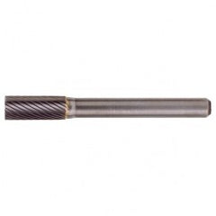SB-43 Standard Cut Solid Carbide Bur-Cylindrical with End Cut - USA Tool & Supply
