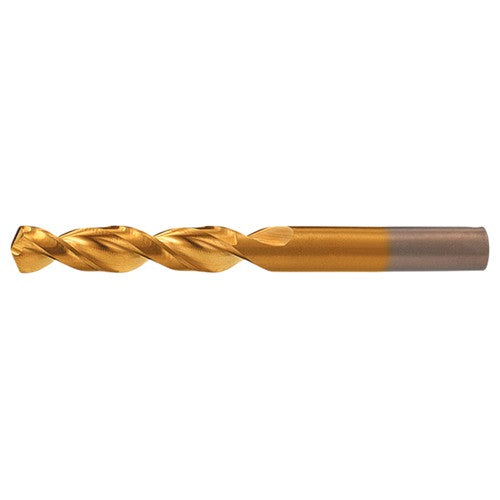 5/8 RHS / RHC HSS-CO 8% (M42) 135 Degree Split Point Q-Cobalt Wide Land Parabolic Drill - TiN