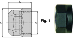 ER25-IC Top Clamping Nut - USA Tool & Supply