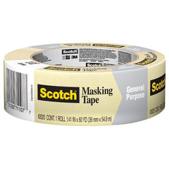 ‎Scotch Contractor Grade Masking Tape 2020-36AP 1.41″ × 60.1 yd (36mm × 55m) - USA Tool & Supply