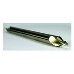 #1 × 4″ OAL 60 Degree HSS Plain Combined Drill and Countersink Bright Series/List #1499 - USA Tool & Supply