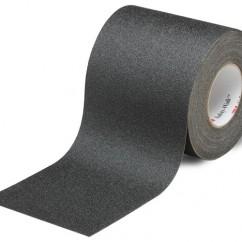 List 610 6" x 60' Slip-Resistant Tape - Black - USA Tool & Supply