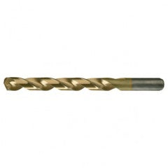 #10 RHS / RHC HSS-CO 8% (M42) 135 Degree Split Point Heavy Duty Cobalt Drill - TiN - USA Tool & Supply