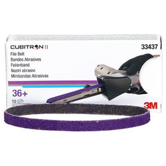 3M Cubitron II File Belt 33437 36+ 10 mm × 330 mm (3/8″ × 13″) - USA Tool & Supply