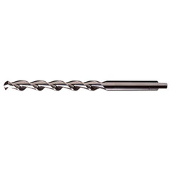 3/32 RHS / RHC HSS 118 Degree Notched Point HSS Parabolic Taper Length Drill - Bright - Exact Industrial Supply