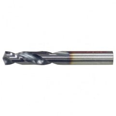 #12 RHS / RHC HSS-CO 8% (M42) 135 Degree Split Point Cobalt Heavy Duty Screw Machine Drill - TiCN - USA Tool & Supply
