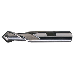 ‎1″ × 3/4″ × 1-1/2″ × 3-3/4″ RHS / RHC HSS HSS Single End 2-Flute Center Cutting End Mill - TiCN - Exact Industrial Supply