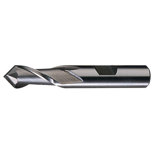 ‎1″ × 3/4″ × 1-1/2″ × 3-3/4″ RHS / RHC HSS HSS Single End 2-Flute Center Cutting End Mill - TiN - Exact Industrial Supply