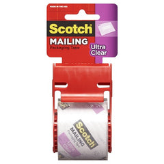 Scotch Ultra Clear Packaging Mailing Packaging Tape with dispenser 141L 1.88″ × 1000″ (48 mm × 25.4 m) - USA Tool & Supply