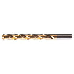 6.80mm RHS / RHC HSS 118 Degree Radial Point General Purpose Jobber Length Drill - TiN - Exact Industrial Supply