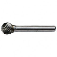 SD-3 Standard Cut Solid Carbide Bur-Ball Shape - USA Tool & Supply