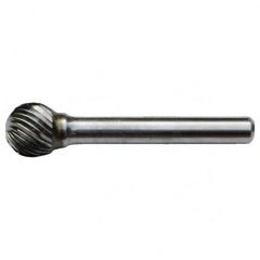 SD-3 Standard Cut Solid Carbide Bur-Ball Shape - USA Tool & Supply