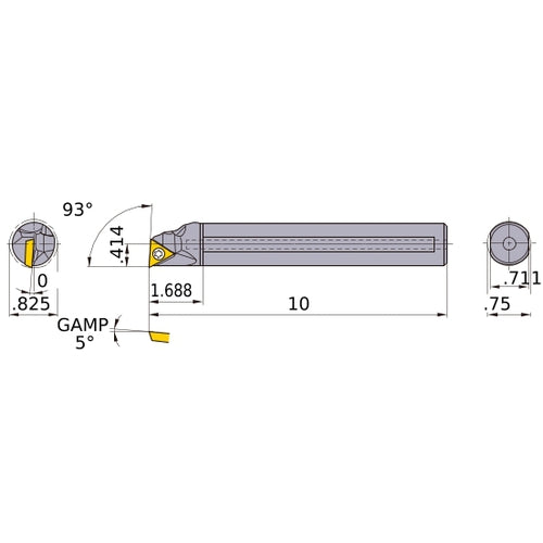 S-FSTUPR-122-C BORING BAR