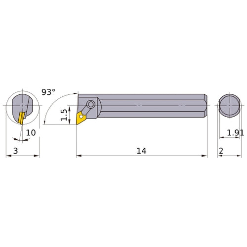 S-MDUNR-325 BORING BAR