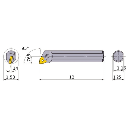 S-MWLNL-204 BORING BAR