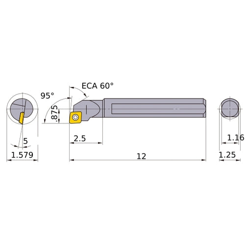 S-SCLCR-204 BORING BAR