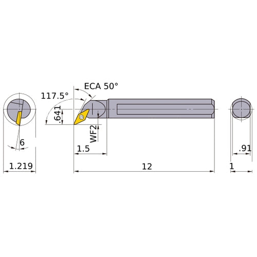 S-SVQCR-163 BORING BAR