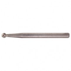 SD-42 Standard Cut Solid Carbide Bur-Ball Shape - USA Tool & Supply