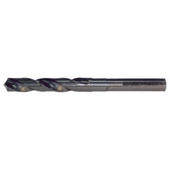 23.00mm RHS / RHC HSS 118 Degree Split Point Silver & Deming Reduced Shank Drill - Steam Oxide - Exact Industrial Supply