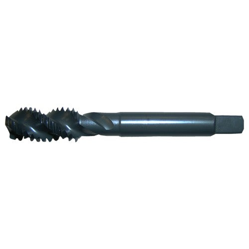 ‎#10-24 UNC 3 Flute H3 Bottoming HSS CNC Heavy Duty Spiral Flute Tap- Steam Oxide - Exact Industrial Supply