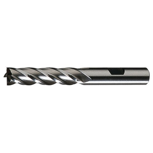 ‎1/8″ × 3/8″ × 3/8″ × 2-5/16″ RHS / RHC HSS HSS Single End Mulit Flute Center Cutting Finishing End Mill - Bright