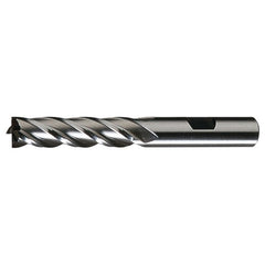 ‎9/16″ × 1/2″ × 1-3/8″ × 3-3/8″ RHS / RHC HSS HSS Single End Mulit Flute Center Cutting Finishing End Mill - TiN