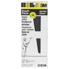 3M Drywall Sanding Sheet 99431NA 4 3/16″ × 11 1/4″ 150 Grit - USA Tool & Supply