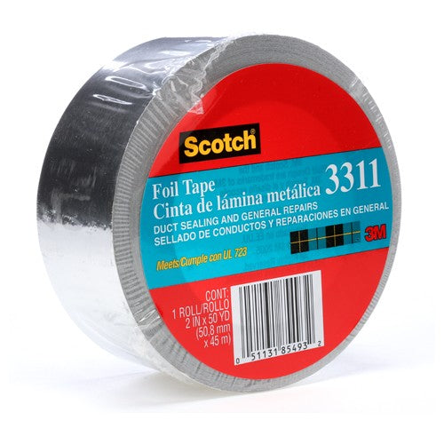 ‎Scotch Foil Tape 3311-50A 2.0″ × 50 yd (50.8 mm × 45 m) - USA Tool & Supply