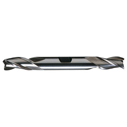‎11/32″ × 3/8″ × 3/4″ × 3-1/2″ RHS / RHC HSS HSS Double End 3-Flute Center Cutting Finishing End Mill - Bright