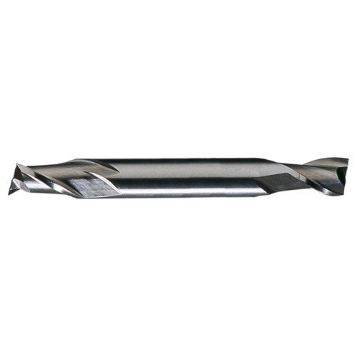 ‎9/64″ × 3/16″ x .4062″ × 2-1/4″ RHS / RHC HSS HSS Double End 2-Flute Center Cutting Finishing End Mill - Bright