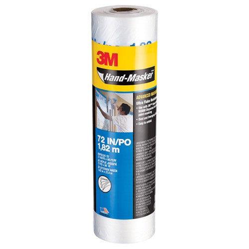 3M Hand-Masker Advanced Masking Film AMF72 72″ × 90 ft x .35 mil (1.82 m × 27.4 m x .00889 mm) - USA Tool & Supply