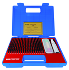 240 Pc. X-Tended Range Pin Gage Set .011 - .250" in .001" Increments (Plus) - USA Tool & Supply