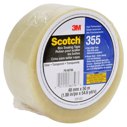 Scotch Box Sealing Tape 355 Clear 48 mm × 50 m - USA Tool & Supply