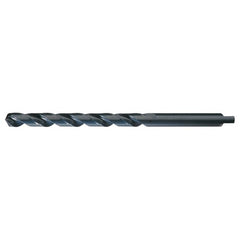 5/16 RHS / RHC HSS 118 Degree Radial Point Automotive Tanged Shank Style Taper Length Drill - Steam Oxide - Exact Industrial Supply