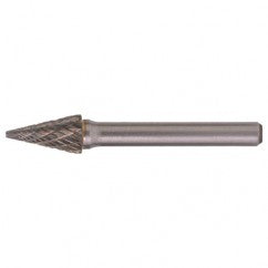 SM-5 Double Cut Solid Carbide Bur-Pointed Cone Shape - USA Tool & Supply