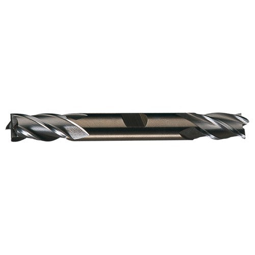 ‎5/32″ × 3/8″ × 7/16″ × 3-1/8″ RHS / RHC HSS-CO 8% (M42) Cobalt Double End 4-Flute Center Cutting Finishing End Mill - TiCN - Exact Industrial Supply