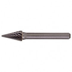 SM-42 Standard Cut Solid Carbide Bur-Pointed Cone Shape - USA Tool & Supply