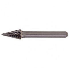 SM-42 Standard Cut Solid Carbide Bur-Pointed Cone Shape - USA Tool & Supply