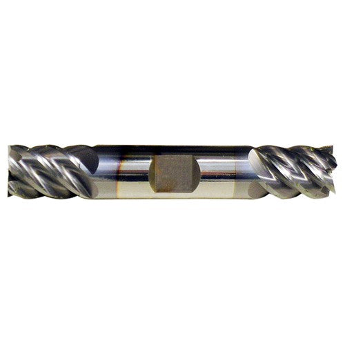 1/2″ × 1/2″ × 5/8″ × 3″ RHS / RHC Solid Carbide 5-Flute High-Performance End Mill - Bright - Exact Industrial Supply