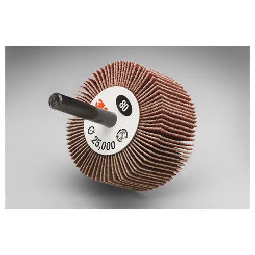 ‎3M Flap Wheel Type 83 244D 1-1/2″ × 1/2″ × 1/4″ 80 X-weight - USA Tool & Supply