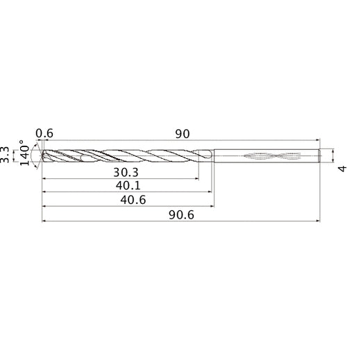 MHS0330L040B CARB DRILL