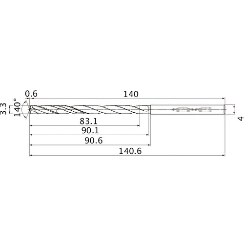 MHS0330L090B CARB DRILL