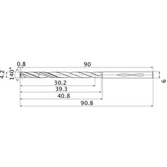 MHS0420L040B CARB DRILL