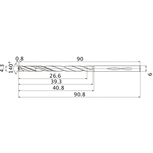 MHS0430L040B CARB DRILL
