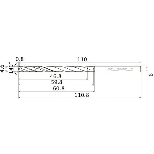 MHS0460L060B CARB DRILL