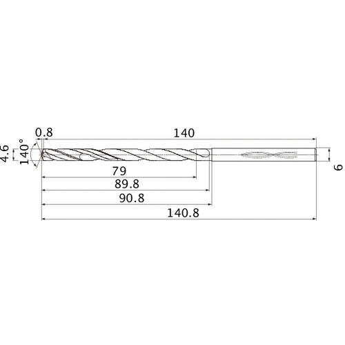 MHS0460L090B CARB DRILL
