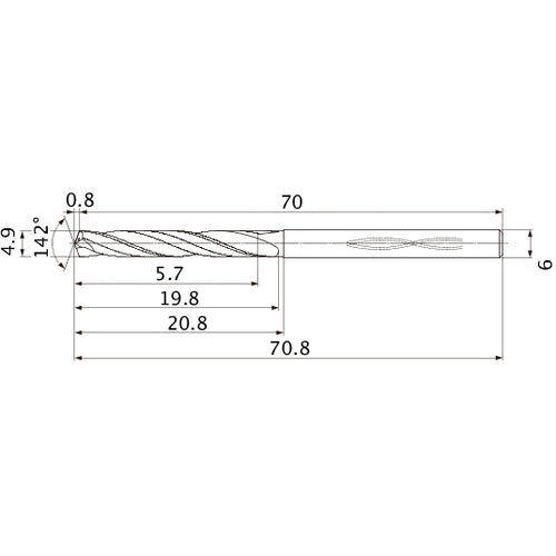 MHS0490L020B CARB DRILL