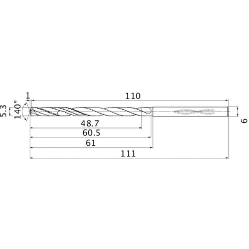 MHS0530L060B CARB DRILL
