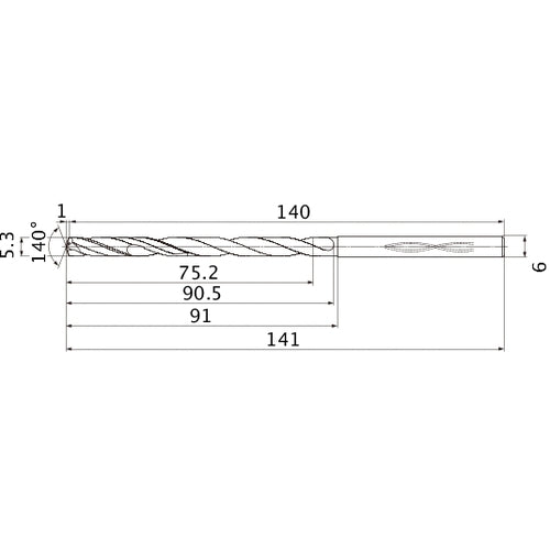 MHS0530L090B CARB DRILL